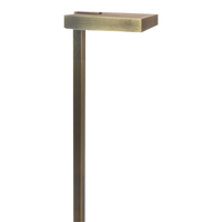 Outdoor Landscape Lighting LED 12V Low Voltage PLB20 Cast Brass Square Top LED 12V Low Voltage Pathway Outdoor Lighting Landscape Fixture G4 Socket