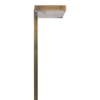 Outdoor Landscape Lighting LED 12V Low Voltage PLB20 Cast Brass Square Top LED 12V Low Voltage Pathway Outdoor Lighting Landscape Fixture G4 Socket