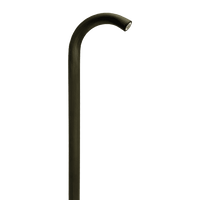 Outdoor Landscape Lighting LED 12V Low Voltage PLB21 4x/8x/12x Package Cast Brass 3W 3000K Warm White Integrated LED Cane Style Curved 12V Low Voltage Pathway Light