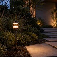 Outdoor Landscape Lighting LED 12V Low Voltage PLB22 Cast Brass Pagoda LED 12V Low Voltage Pathway Outdoor Lighting Landscape Fixture G4 Socket