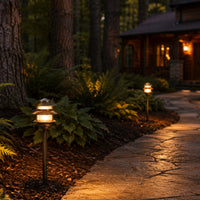 Outdoor Landscape Lighting LED 12V Low Voltage PLB22 Cast Brass Pagoda LED 12V Low Voltage Pathway Outdoor Lighting Landscape Fixture G4 Socket