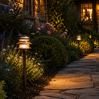 Outdoor Landscape Lighting LED 12V Low Voltage PLB22 Cast Brass Pagoda LED 12V Low Voltage Pathway Outdoor Lighting Landscape Fixture G4 Socket