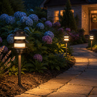 Outdoor Landscape Lighting LED 12V Low Voltage PLB22 Cast Brass Pagoda LED 12V Low Voltage Pathway Outdoor Lighting Landscape Fixture G4 Socket