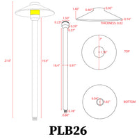 Outdoor Landscape Lighting LED 12V Low Voltage PLB26 4x/8x/12x Package Outdoor Garden Pathway Light | 12V Low Voltage Brass Path Light with G4 3W 3000K Bulb