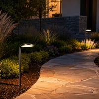 Outdoor Landscape Lighting LED 12V Low Voltage PLB27 4W 3000K Integrated LED Outdoor Garden Pathway Light | 12V Low Voltage Brass Path Light