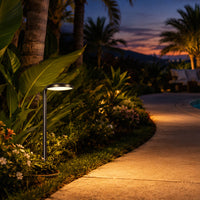 Outdoor Landscape Lighting LED 12V Low Voltage PLB27 4W 3000K Integrated LED Outdoor Garden Pathway Light | 12V Low Voltage Brass Path Light