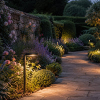 Outdoor Landscape Lighting LED 12V Low Voltage PLB27 4W 3000K Integrated LED Outdoor Garden Pathway Light | 12V Low Voltage Brass Path Light
