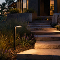 Outdoor Landscape Lighting LED 12V Low Voltage PLB27 4W 3000K Integrated LED Outdoor Garden Pathway Light | 12V Low Voltage Brass Path Light