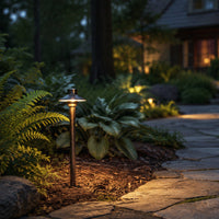 Outdoor Landscape Lighting LED 12V Low Voltage PLB30 Cast Brass Outdoor Garden Pathway Light | 12V Low Voltage Path Light G4 Socket