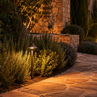 Outdoor Landscape Lighting LED 12V Low Voltage PLB30 Cast Brass Outdoor Garden Pathway Light | 12V Low Voltage Path Light G4 Socket