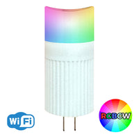 Outdoor Landscape Lighting LED 12V Low Voltage 2W G4 RGBCW Smart Wi-Fi 12V Low Voltage LED Light Bulbs Dimmable Energy Saving
