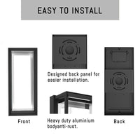 Outdoor Landscape Lighting LED 12V Low Voltage SCA01-14 Integrated LED 22W Bluetooth Control 14″x6.2″x4.9″ 12V Low Voltage Aluminum Wall Sconce Lighting IP65 Waterproof
