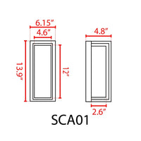 Outdoor Landscape Lighting LED 12V Low Voltage SCA01-14 Integrated LED 22W Bluetooth Control 14″x6.2″x4.9″ 12V Low Voltage Aluminum Wall Sconce Lighting IP65 Waterproof