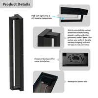 Outdoor Landscape Lighting LED 12V Low Voltage SCA02-24 Integrated LED 24W RGBCW Bluetooth 24″x4.9″x3.5″ 12V Low Voltage Aluminum Wall Sconce Lighting IP65 Waterproof