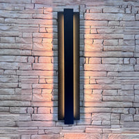 Outdoor Landscape Lighting LED 12V Low Voltage SCA02-24 Integrated LED 24W RGBCW Bluetooth 24″x4.9″x3.5″ 12V Low Voltage Aluminum Wall Sconce Lighting IP65 Waterproof