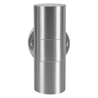 Outdoor Landscape Lighting LED 12V Low Voltage SCS06 4x/8x/12x Package LED Stainless Steel Cylinder Up Down Light 2 Directional Sconce Lighting with 12V Low Voltage 5W 3000K Bulb