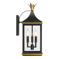 Outdoor Landscape Lighting LED 12V Low Voltage Simpson 3 Light Outdoor Sconce 8.25