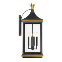 Outdoor Landscape Lighting LED 12V Low Voltage Simpson 4 Light Outdoor Sconce 12.25