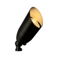 Outdoor Landscape Lighting LED 12V Low Voltage SPB14 4x/8x/12x Package 12V Low Voltage LED Outdoor Landscape Brass Spotlight with MR16 5W 3000K Bulb