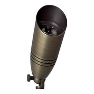 SPB06 Cast Brass 12V Low Voltage Landscape Spotlight | Outdoor LED Spotlight with MR16 Socket - Natural Brass / None