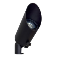 Outdoor Landscape Lighting LED 12V Low Voltage SPB10 8W 3000K Warm White Integrated LED Brass Spotlight 12V Low Voltage Small Directional Bullet Light Black Brass