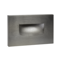 Outdoor Landscape Lighting LED 12V Low Voltage STA07 3.5W 3CCT 12V Low Voltage Rectangular Waterproof Horizontal Integrated LED Aluminum Stairs Step Light Fixture Silver