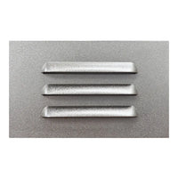 Outdoor Landscape Lighting LED 12V Low Voltage STA11 3.5W Rectangular 12V Low Voltage Waterproof Horizontal 3000K Warm White Integrated LED Aluminum Step Light Wall Lighting Fixture Silver