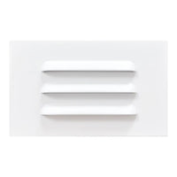 Outdoor Landscape Lighting LED 12V Low Voltage STA11 3.5W Rectangular 12V Low Voltage Waterproof Horizontal 3000K Warm White Integrated LED Aluminum Step Light Wall Lighting Fixture White