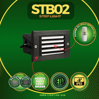 Outdoor Landscape Lighting LED 12V Low Voltage STB02 Brass Louver Horizontal Waterproof LED 12V Low Voltage 4.5