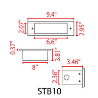 Outdoor Landscape Lighting LED 12V Low Voltage STB10 4W 3000K Warm White Integrated LED 9.5