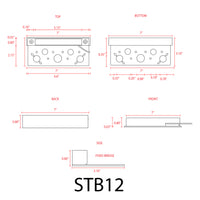 Outdoor Landscape Lighting LED 12V Low Voltage STB12 4x/8x/12x Package Brass LED 7