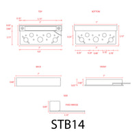 Outdoor Landscape Lighting LED 12V Low Voltage STB14 4x/8x/12x Package 12V Low Voltage 3000K or 5000K Aluminum LED 7