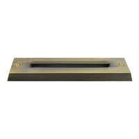 Outdoor Landscape Lighting LED 12V Low Voltage STB16 2W LED Cast Brass Surface Mounted Slim Horizontal Outdoor & Indoor Brass 7.37