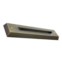 Outdoor Landscape Lighting LED 12V Low Voltage STB16 2W LED Cast Brass Surface Mounted Slim Horizontal Outdoor & Indoor Brass 7.37