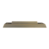 Outdoor Landscape Lighting LED 12V Low Voltage STB16 2W LED Cast Brass Surface Mounted Slim Horizontal Outdoor & Indoor Brass 7.37