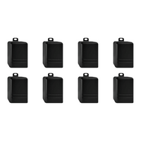 Outdoor Landscape Lighting LED 12V Low Voltage STB19 4x/8x/12x Package LED Cast Brass Deck Step Light Surface Mount 12V Low Voltage Landscape Lighting Black 8 Pack