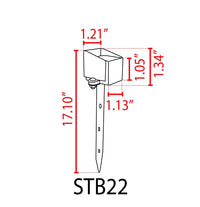 Outdoor Landscape Lighting LED 12V Low Voltage STB22 3W 3000K 240LM Cast Brass LED 1.5