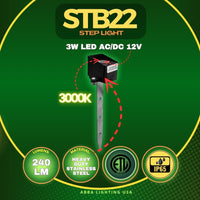 Outdoor Landscape Lighting LED 12V Low Voltage STB22 4x/8x/12x Package 3W 3000K 240LM Cast Brass LED 1.5