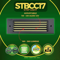 Outdoor Landscape Lighting LED 12V Low Voltage STBCC17 Cast Brass 1W-4W 3CCT Adjustable LED Outdoor 9