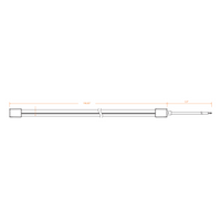 Outdoor Landscape Lighting LED 12V Low Voltage SLN04 Dotless COB LED Neon Side Flex Strip Light with End Cap 3.05W 0.47
