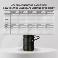 Outdoor Landscape Lighting LED 12V Low Voltage 12/2 Low Voltage Landscape Lighting Direct Burial Copper Wire