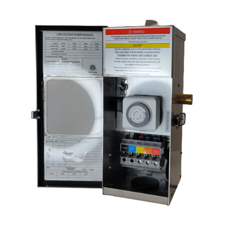 Outdoor Landscape Lighting LED 12V Low Voltage TSRPT300 300W Multi Tap Low Voltage Transformer with Photocell and Manual Dial Timer IP65 Waterproof