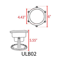 Outdoor Landscape Lighting LED 12V Low Voltage ULB02 4x/8x/12x Package Cast Brass LED 12V Low Voltage Underwater Pond Light IP68 Waterproof with PAR36 10W 160° 3000K Bulb