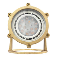 Outdoor Landscape Lighting LED 12V Low Voltage ULB02 4x/8x/12x Package Cast Brass LED 12V Low Voltage Underwater Pond Light IP68 Waterproof with PAR36 10W 160° 3000K Bulb