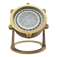 Outdoor Landscape Lighting LED 12V Low Voltage ULB02 4x/8x/12x Package Cast Brass LED 12V Low Voltage Underwater Pond Light IP68 Waterproof with PAR36 10W 160° 3000K Bulb