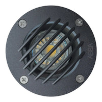 Outdoor Landscape Lighting LED 12V Low Voltage UNA06 4x/8x/12x Package Cast Aluminum 12V Low Voltage Round Grill LED In-ground Well Light IP65 Waterproof with MR16 5W 3000K Bulb