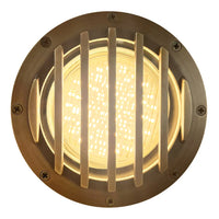 Outdoor Landscape Lighting LED 12V Low Voltage UNB01 4x/8x/12x Package Cast Brass Low Voltage Grille Commercial LED In-ground Well Light IP65 Waterproof 12V Low Voltage with PAR36 10W 160° 3000K Bulb