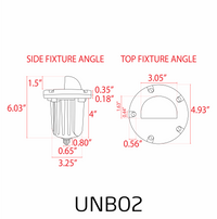 Outdoor Landscape Lighting LED 12V Low Voltage UNB02 4x/8x/12x Package Cast Brass 12V Low Voltage Half Moon Round LED In-ground Well Light IP65 Waterproof with MR16 Socket 5W 3000K Bulb