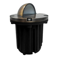 Outdoor Landscape Lighting LED 12V Low Voltage UNB02 4x/8x/12x Package Cast Brass 12V Low Voltage Half Moon Round LED In-ground Well Light IP65 Waterproof with MR16 Socket 5W 3000K Bulb