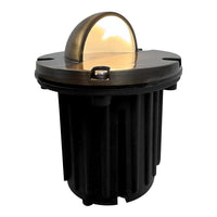 Outdoor Landscape Lighting LED 12V Low Voltage UNB02 4x/8x/12x Package Cast Brass 12V Low Voltage Half Moon Round LED In-ground Well Light IP65 Waterproof with MR16 Socket 5W 3000K Bulb